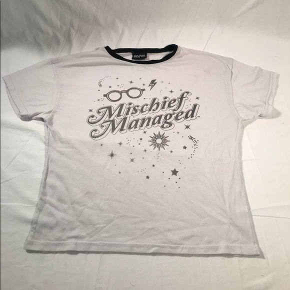 Warner Bros. Tops - Women’s Harry Potter Mischief Managed SS T-Shirt Size Medium